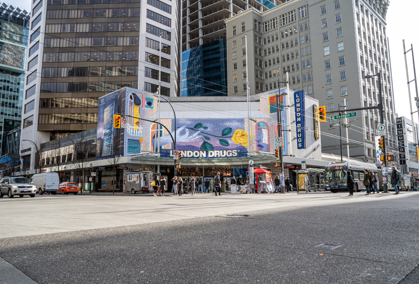 Image of The PIxel Moments photo mosaic at the London Drugs