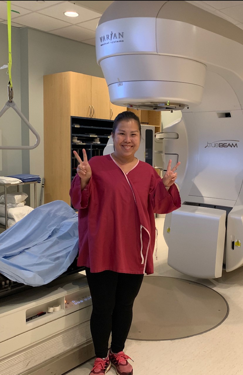 Image of Lucia after surgery