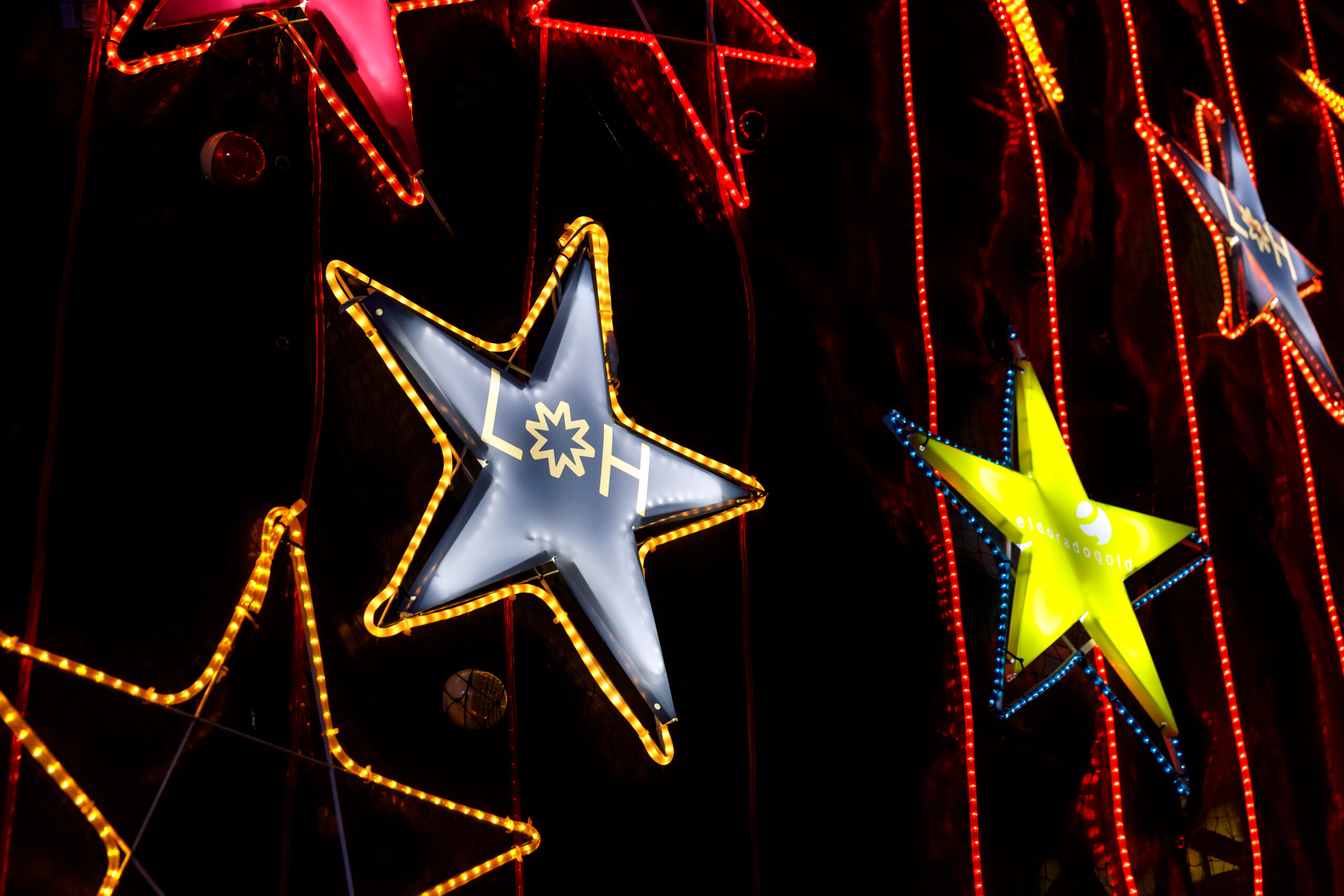 Close up pf LOH star on display